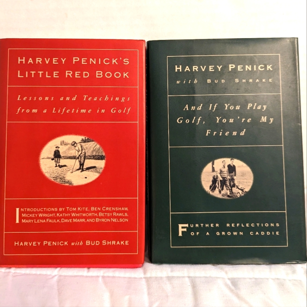 Set Of 2 "Golf" Books By Harvey Penick With Bud Shrake